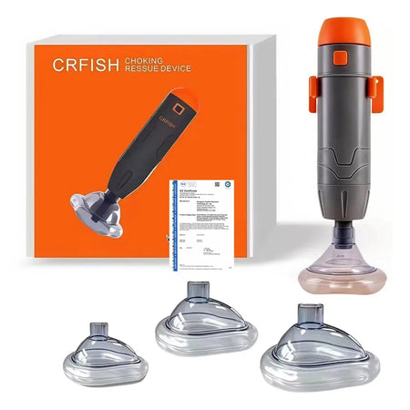 First Aid Choking Rescue Device &ndash; One Button Emergency Use Grey