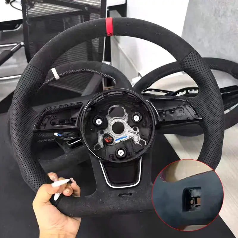 For Audi A4 B9 A3 8Y RS3 RS4 S3 S4 Customizable Steering Wheel - Performance Accessories for Specific Models by InterCyprus Trading Ltd