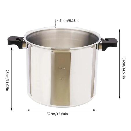 Explosion-Proof 23qt Pressure Cooker &ndash; Ultra Fast Heating Light Grey / france