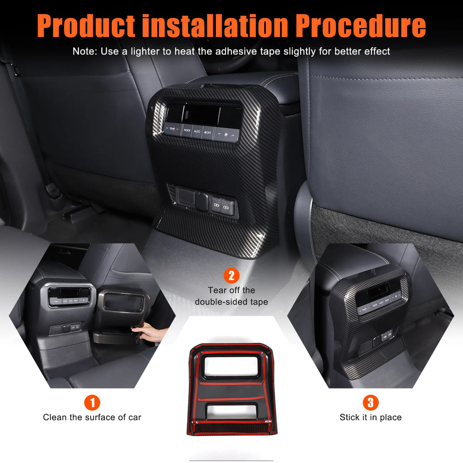 Крышка воздуховода ABS черного цвета для Toyota Land Cruiser Prado LC250