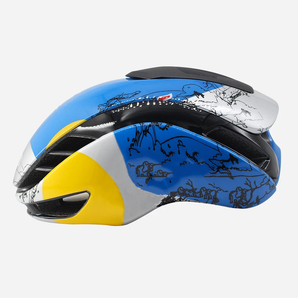 Aero TT Ultralight Time Trial Bicycle Helmet for Men and Women gray blue / M 54-60cm