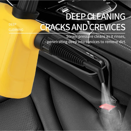 Powerful Handheld Steam Cleaner with Safety Lock for Multi-Surface Use