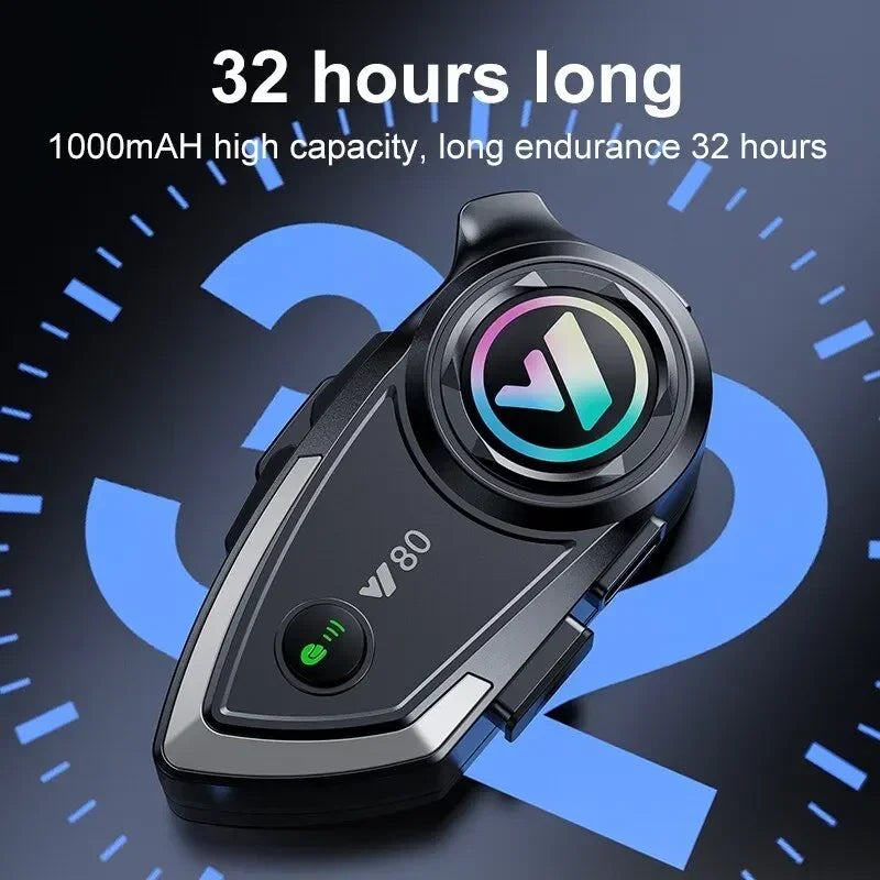 Y80 Motorcycle Helmet Bluetooth Headset &ndash; V5.3 Handsfree