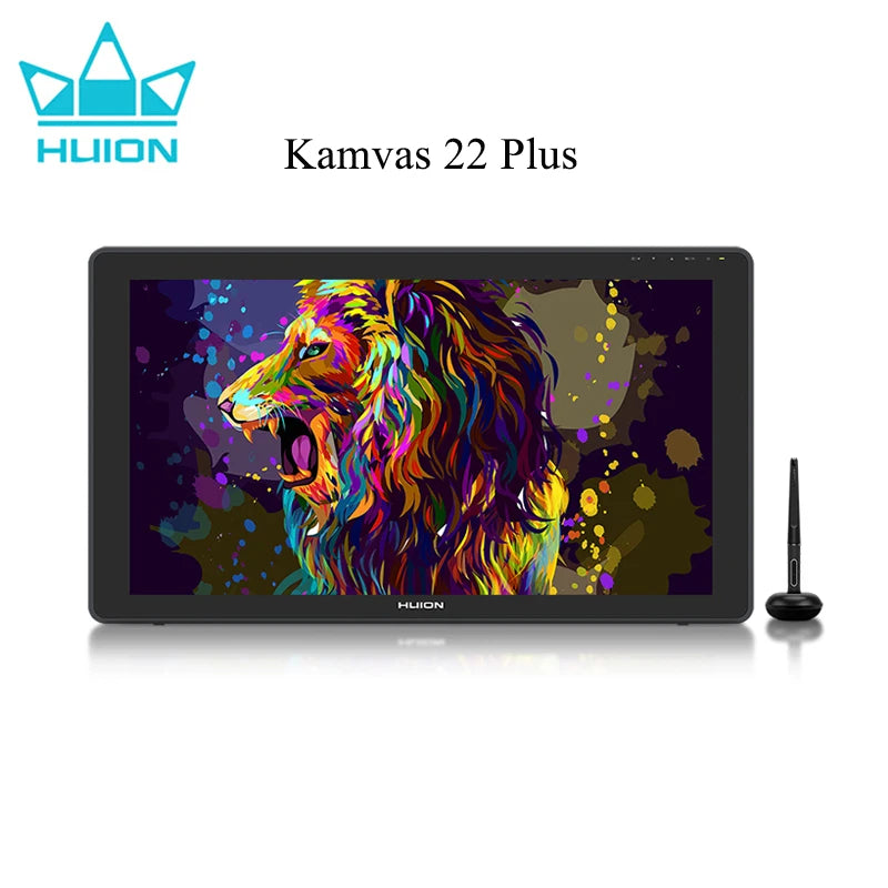 Huion Kamvas 22 Plus Ταμπλέτα Γραφικών 21.5-Ιντσών με Γυαλί Αντιθαμβωτικό, 140% sRGB