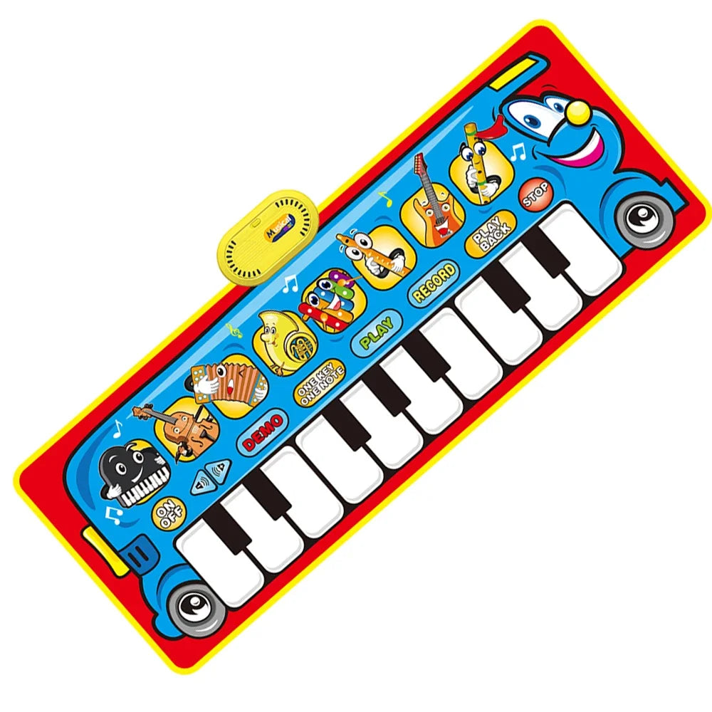 Musical Piano Mat for Toddlers &ndash; Interactive Dinosaur Sounds E 130x48cm