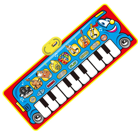 Musical Piano Mat for Toddlers &ndash; Interactive Dinosaur Sounds E 130x48cm