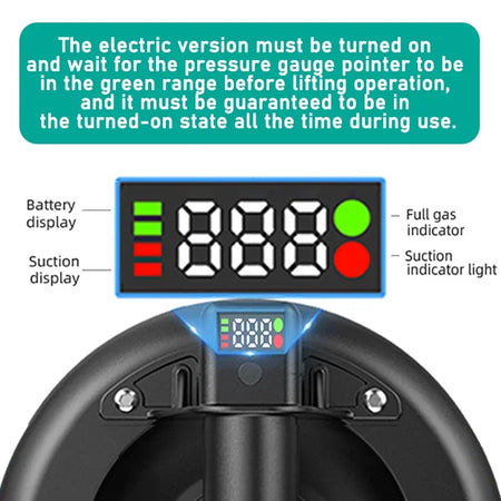 8 Inch Electric Vacuum Suction Cup Lifter &ndash; 250Kg Capacity