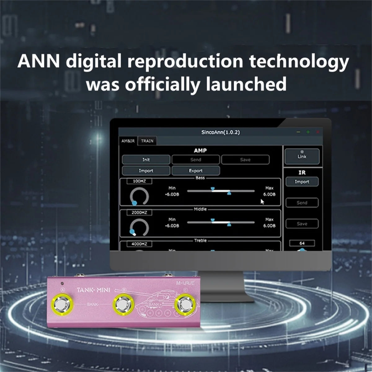 M-VAVE TANK-MINI Multi FX Pedal &ndash; Pro IR OTG Recording