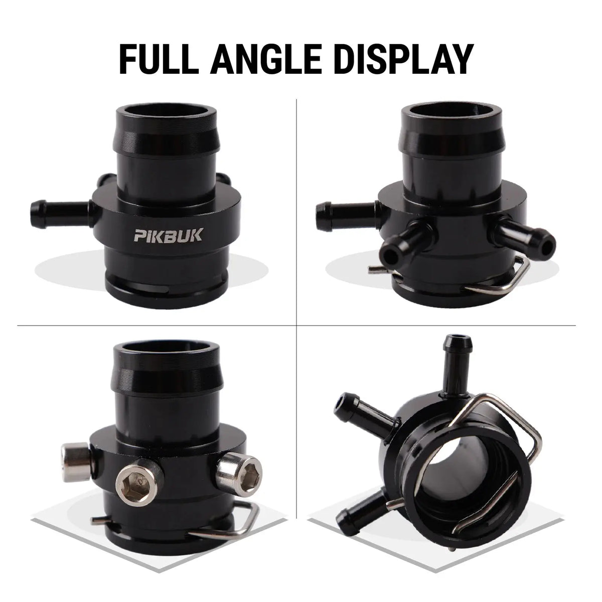 PIKBUK Aluminum Auto Turbo Boost Gauge Tap Adaptor For VW GOLF MK6 AUDI A3 4 TT Leon 1.8 2.0TSI EA888 2gen 1.8t 2.0t Engine by InterCyprus Trading Ltd