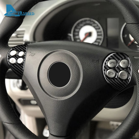 Carbon Fiber Steering Wheel Trim Sticker for Mercedes Benz SLK R171 (2004-2010) - AIRSPEED