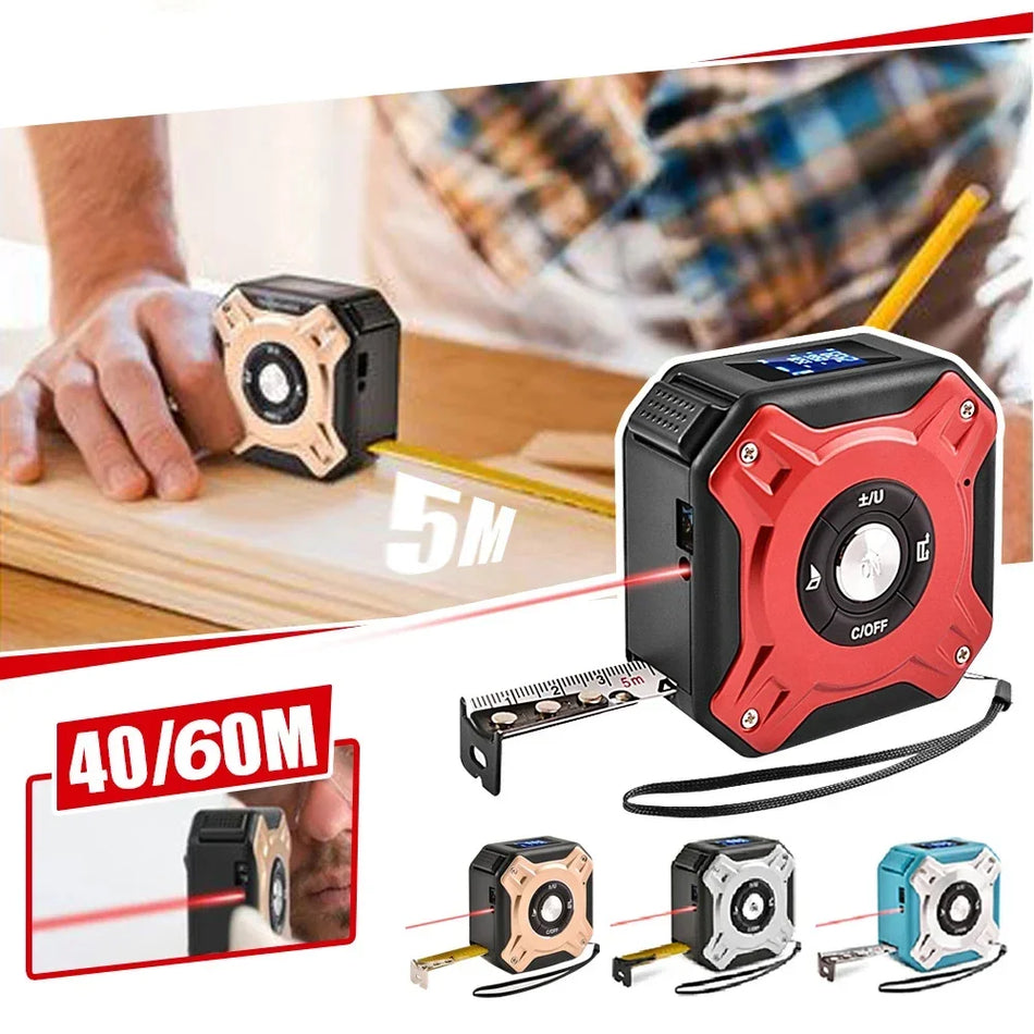3 In 1 Laser Measuring Tool 40/60M &ndash; Dual Tape Laser