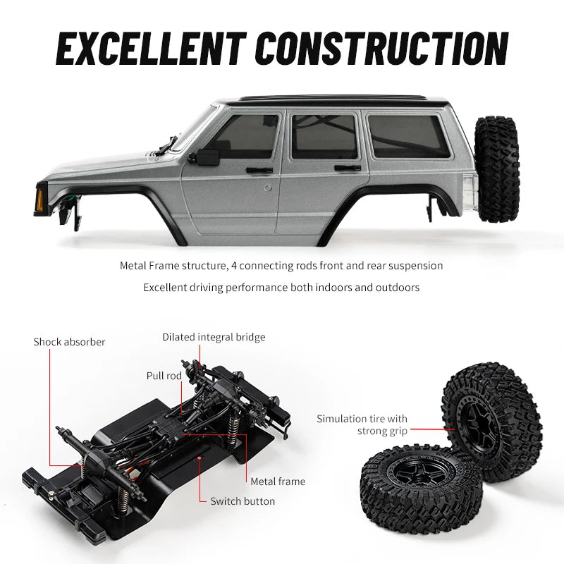 C8809 1/18 RC Car 2.4G Remote Control &ndash; 4WD Off Road Crawler