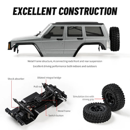 C8809 1/18 RC Car 2.4G Remote Control &ndash; 4WD Off Road Crawler