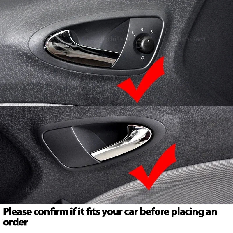 Manija de Puerta Trasera de Plástico Texturizado para Seat Ibiza 6J 6J1837113A 6J1837114A