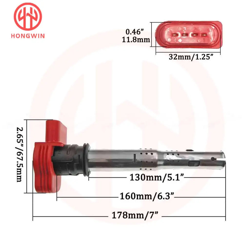Bobina de Ignição para Audi A3 A4 A5 R8 8P Quattro