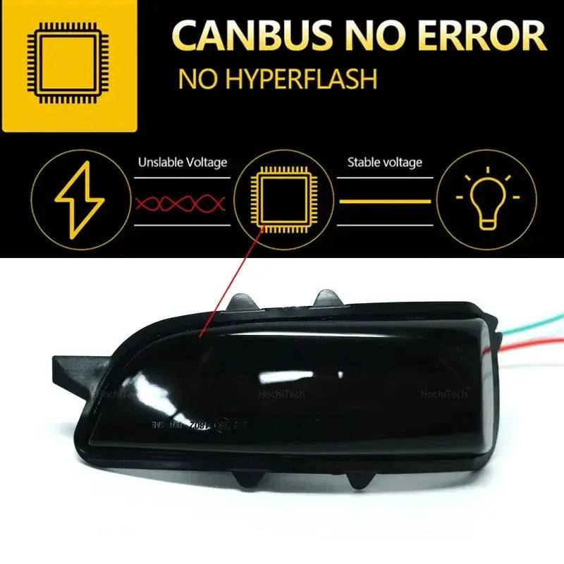 2pcs Car Side Mirror Blinker Indicator Lamp LED Dynamic Turn Signal Light for Volvo S80 2007-2013 S60 V40 V50 V70 by InterCyprus Trading Ltd