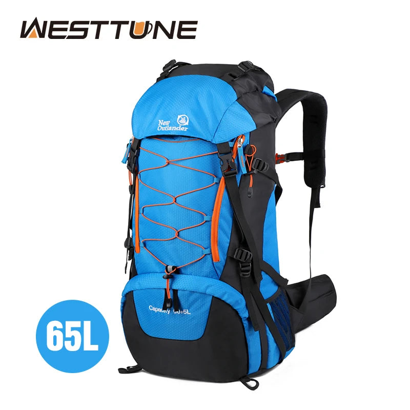 WESTTUNE Waterproof Climbing Backpack 65L &ndash; Large Capacity