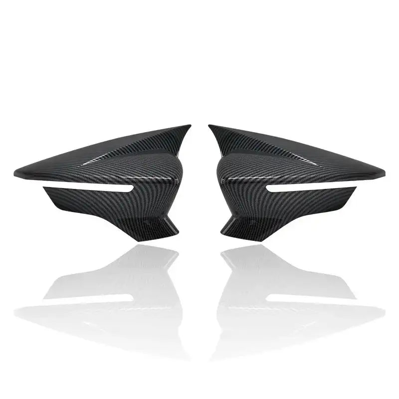 Seat Leon Mk3 5F Piano Black Mirror Covers 2Pcs 2013-2019 Carbon Fiber