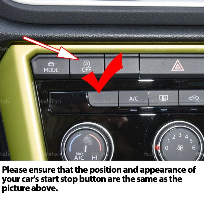Interruptor cancelador de arranque automático para VW T-Roc A11