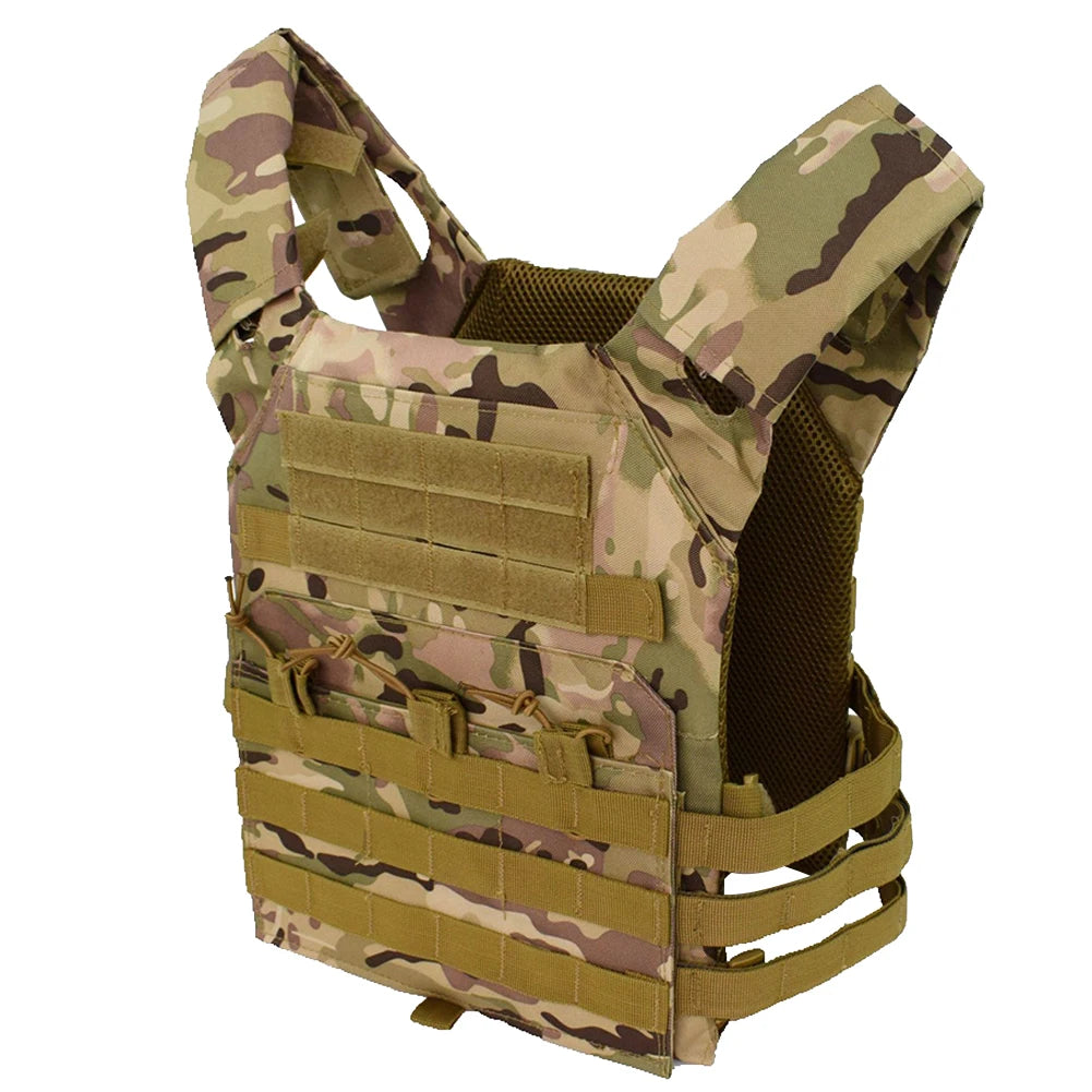 JPC Molle Plate Carrier &ndash; Lightweight Water Repellent Vest CP color