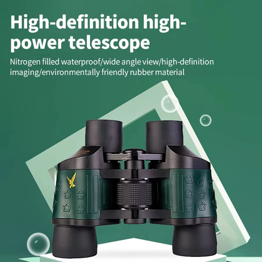 60x60 Binoculars HD Bak4 &ndash; High Magnification for Outdoors