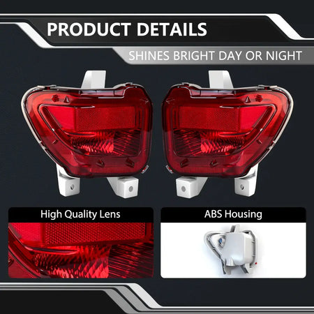Rear Bumper Reflector Lights NO BULB For Toyota RAV4 2005-2012 Tail Parking Brake Light Warming Signal 81456-42010 81457-42010 by InterCyprus Trading Ltd