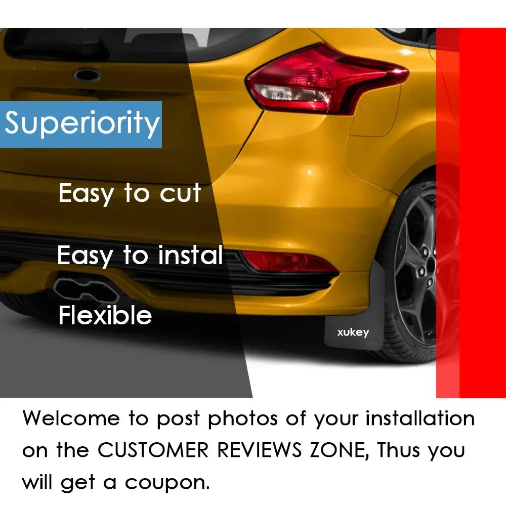 For Ford Focus ST RS SE Titanium LT XR5 Mk MK2 MK3 MK4 2 3 4 ST250 Rally Mud Flaps Mudflaps Splash Guards Mudguards 2019 by InterCyprus Trading Ltd