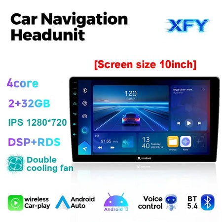 2Din Android Car Stereo With CarPlay And GPS For Volkswagen Golf by InterCyprus Trading Ltd