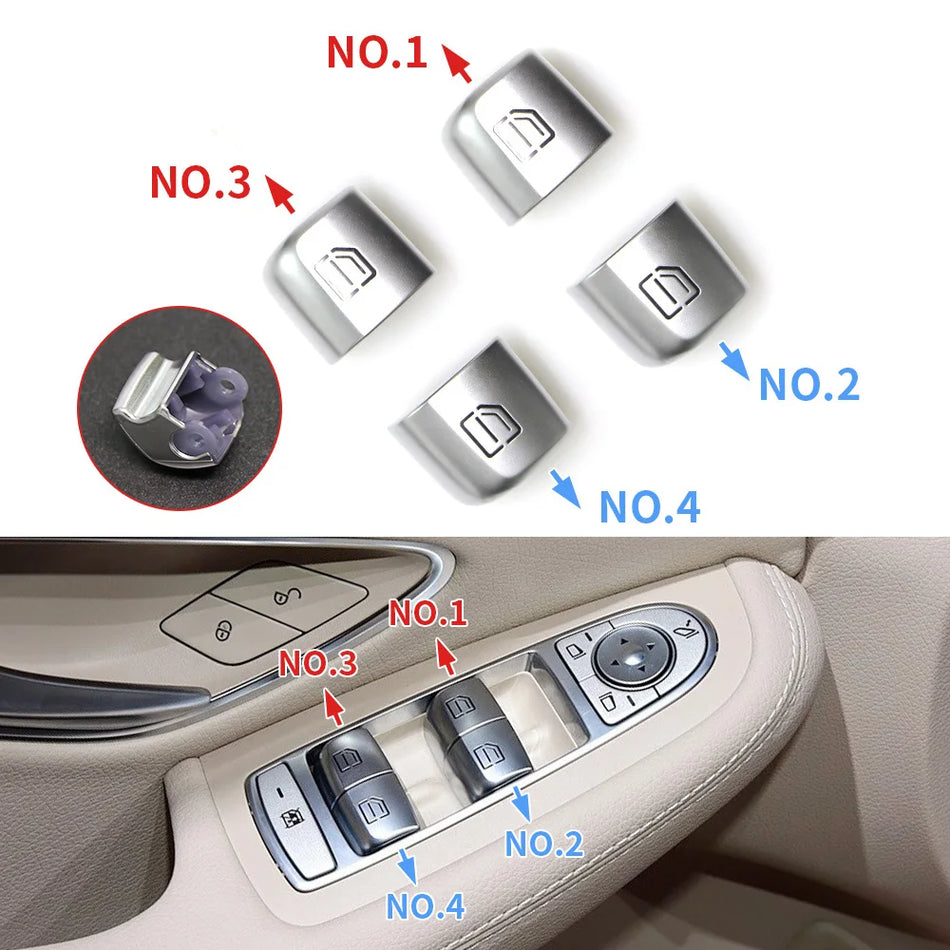 Capac buton comutator fereastră pentru pasager pentru Mercedes Benz C E GLC S Class W205 W253