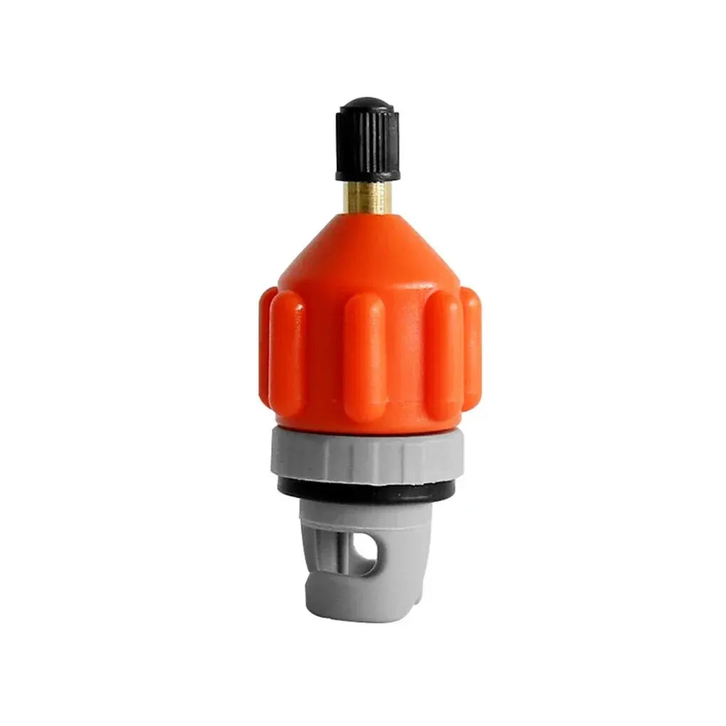 DIZETION Air Valve Adaptor Dustproof Wear-resistant Rowing Nylon Kayak Inflatable Pump Adapter for SUP Board Boat Orange