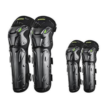 MOTOWOLF Adjustable Motorcycle Knee Protector Pads Star Black