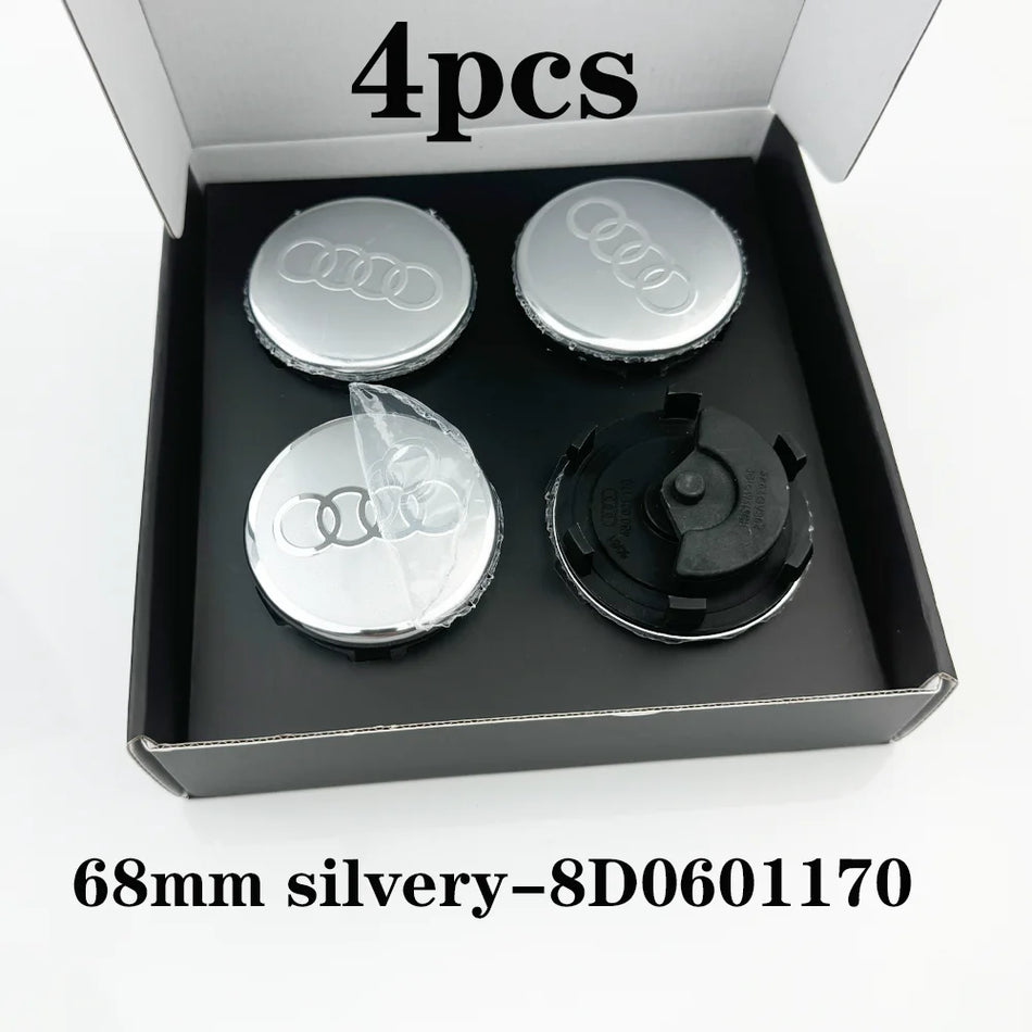 Floating Wheel Hub Caps ABS Aluminum for Audi A3 A4 A5 A6 A7 A8 S4