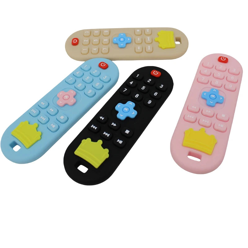 Silicone Remote Control Teether &ndash; Soothing Cognitive Teething Toy