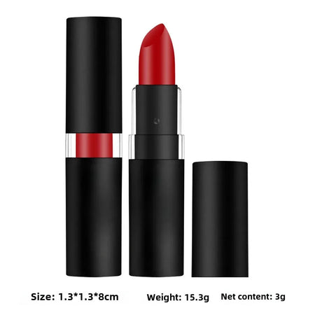 Matte Dark Wine Red Waterproof Lipstick - Easy to Apply, Long-lasting