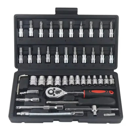 46Pcs Car Repair Tool Kit &ndash; Comprehensive Auto Tool Set 46 Piece Set