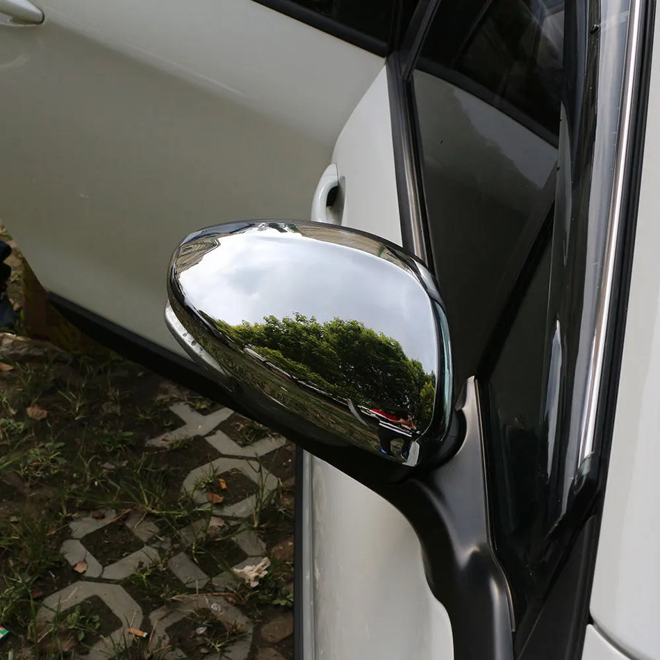 Sada krytov zrkadiel pre Peugeot 2008, 2-dielna strieborná ABS vonkajšia obalová škrupina, odolná automobilová kvalita