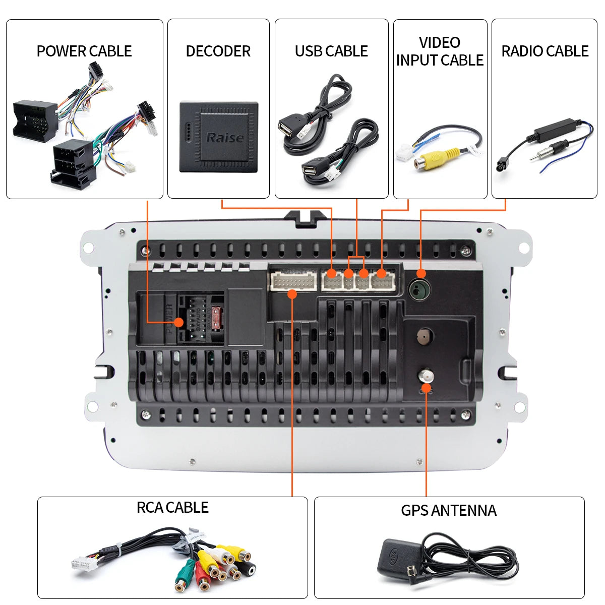 AKAMATE Car Radio CarPlay Android Auto &ndash; 7 Inch 4GB 64GB