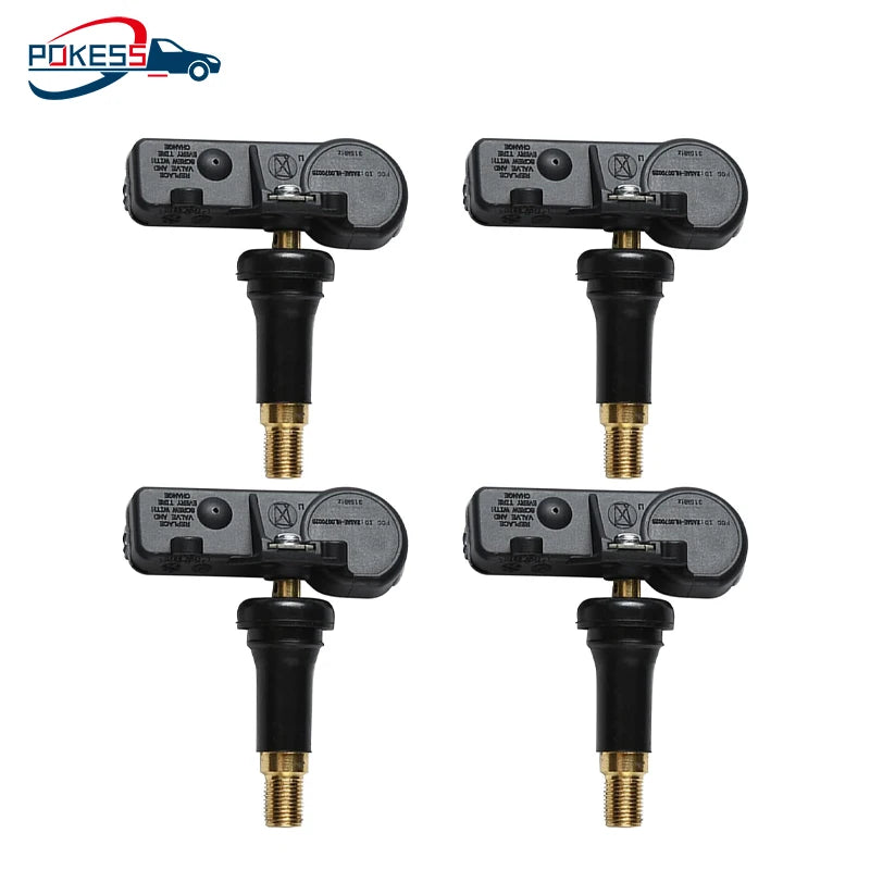 TPMS Sensor Black 4Pcs Set 315MHz for Ford F-Series