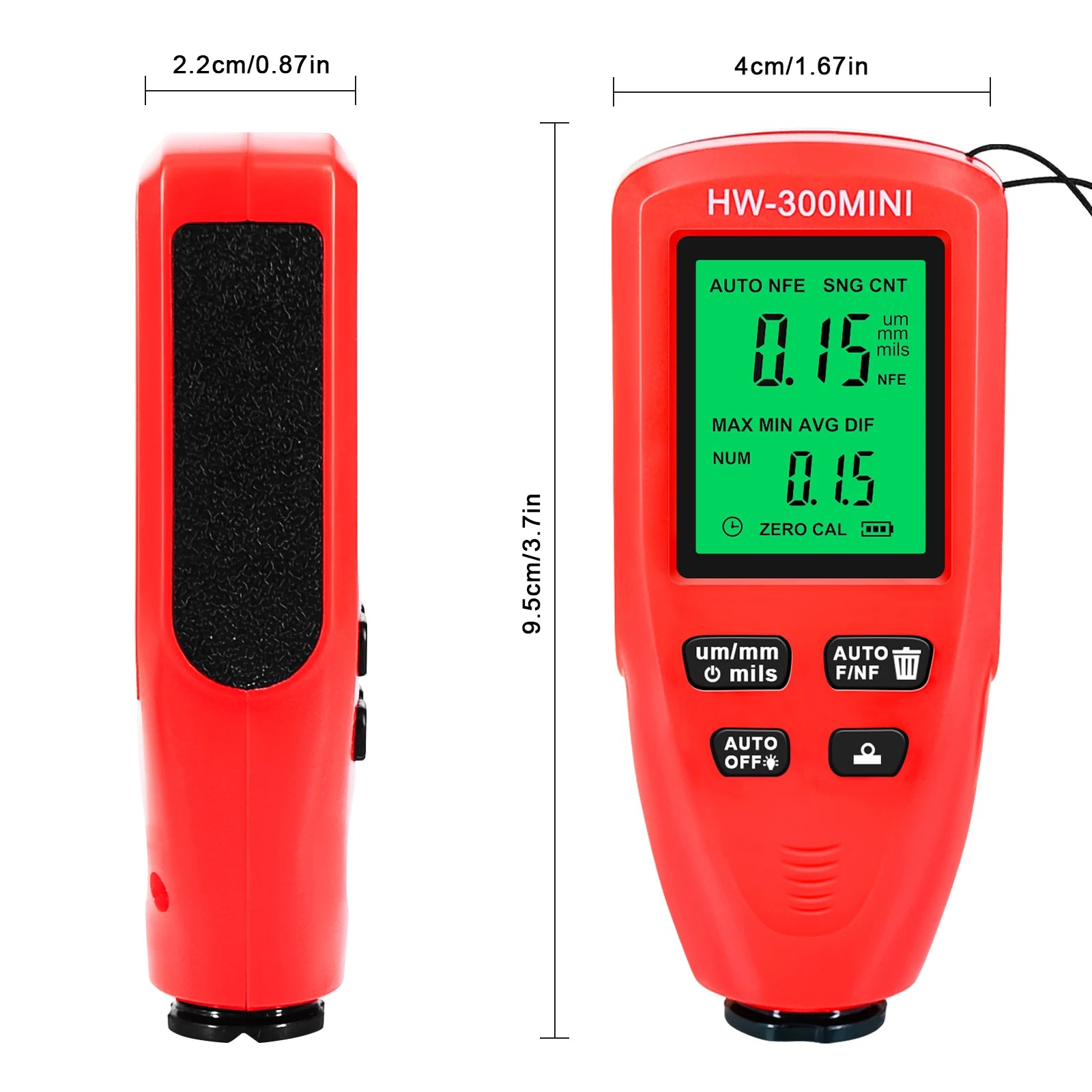 HW-300 &ndash; Mini High Sensitivity Probe For Paint Thickness