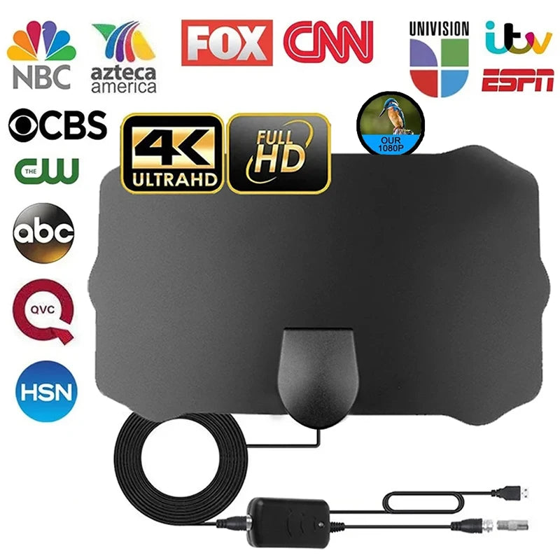 Fomscvka 2025 4K Indoor TV Antenna &ndash; 500 Miles Range Reception