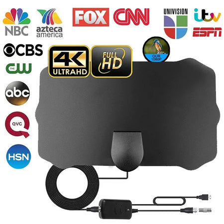 Fomscvka 2025 4K Indoor TV Antenna &ndash; 500 Miles Range Reception