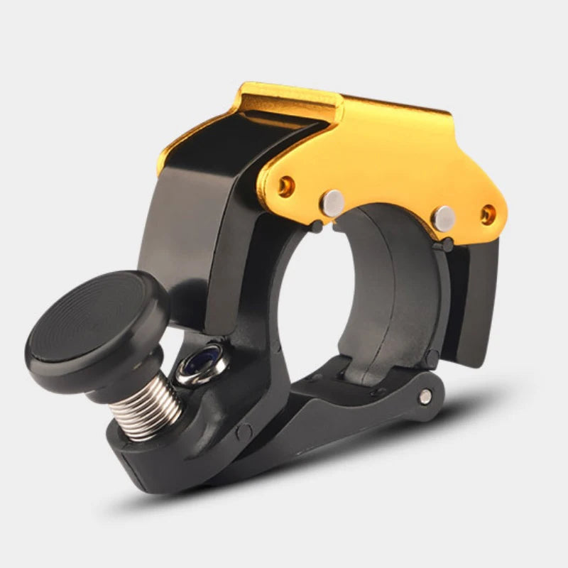 Compact Stainless Steel Bicycle Bell - 5 Vibrant Colours Available P1-Yellow