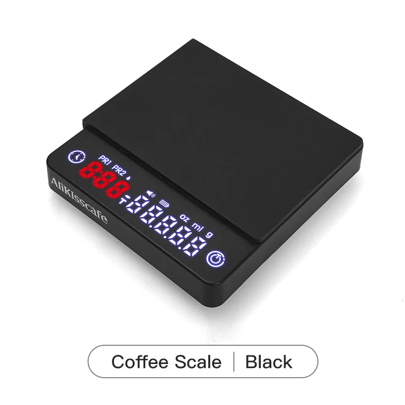AliKisscafe Espresso Scale AK001 &ndash; 0.1g Precision Compact Black MINI / 2Kg