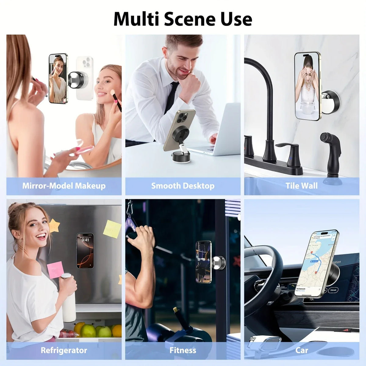 Vacuum Magnetic Cup Stand &ndash; Foldable Retractable Design