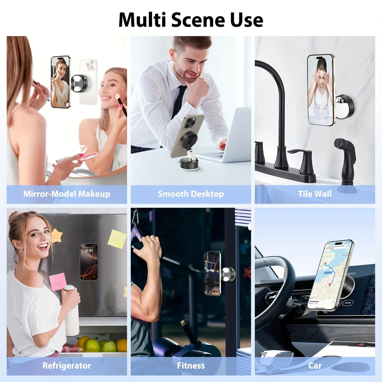 Vacuum Magnetic Cup Stand &ndash; Foldable Retractable Design