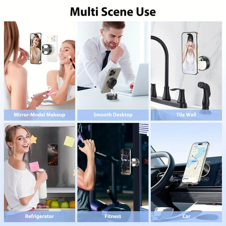 Vacuum Magnetic Cup Stand &ndash; Foldable Retractable Design