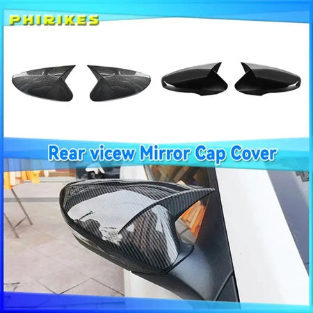Chrome Carbon Fiber Mirror Cover Hyundai Elantra 2012 2018