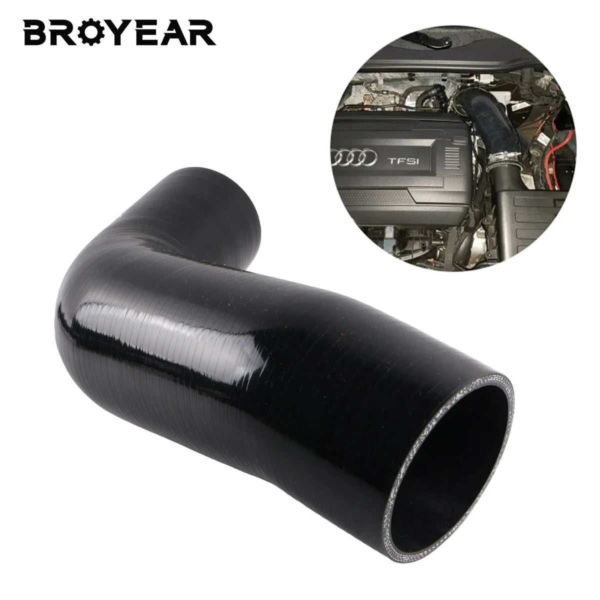 Turbo Inlet Hose With Silicone Upgrade For VW Golf Mk7 Audi A3 S3 Tt 2.0T by InterCyprus Trading Ltd