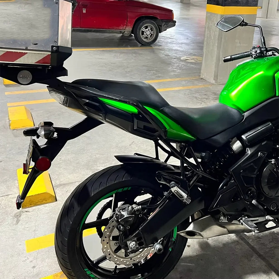 Kawasaki Versys 650 Rear Fender Mudguard With Carbon Fiber Pattern, Wheel Cover, Tire Hugger Splash Guard