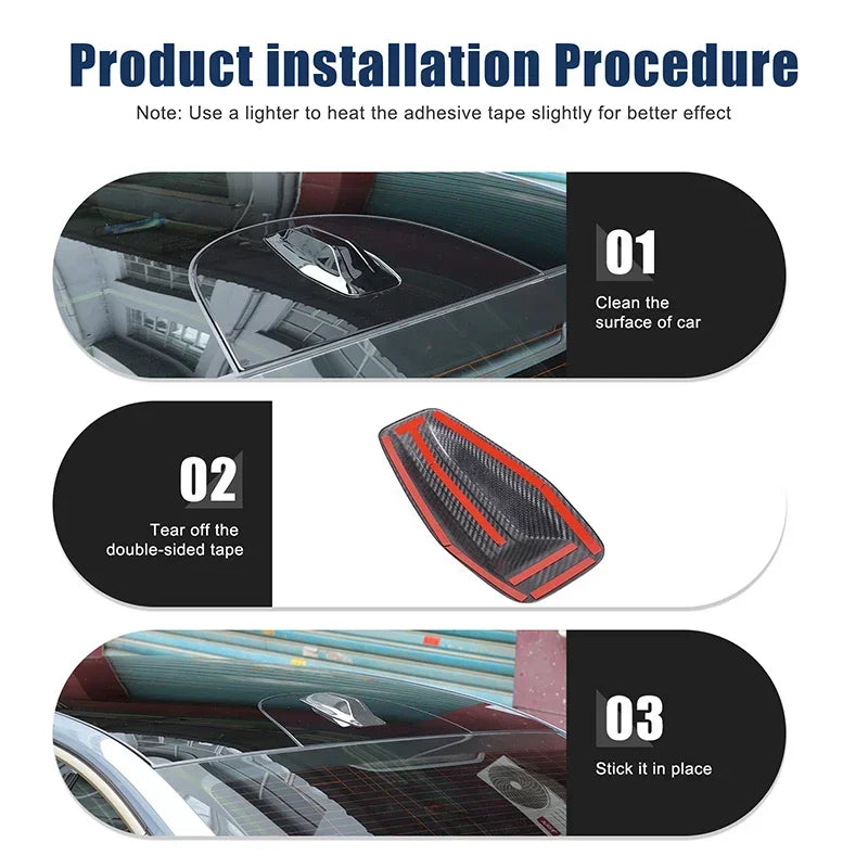 Cubierta de antena aleta de tiburón de fibra de carbono para BMW G60 Serie 5